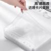 A5 2-Grid Transparent Refill Pages for SQ Polaroid Photos, Clear Card Sleeves for Star Cards Loose-Leaf Photo Album Inserts