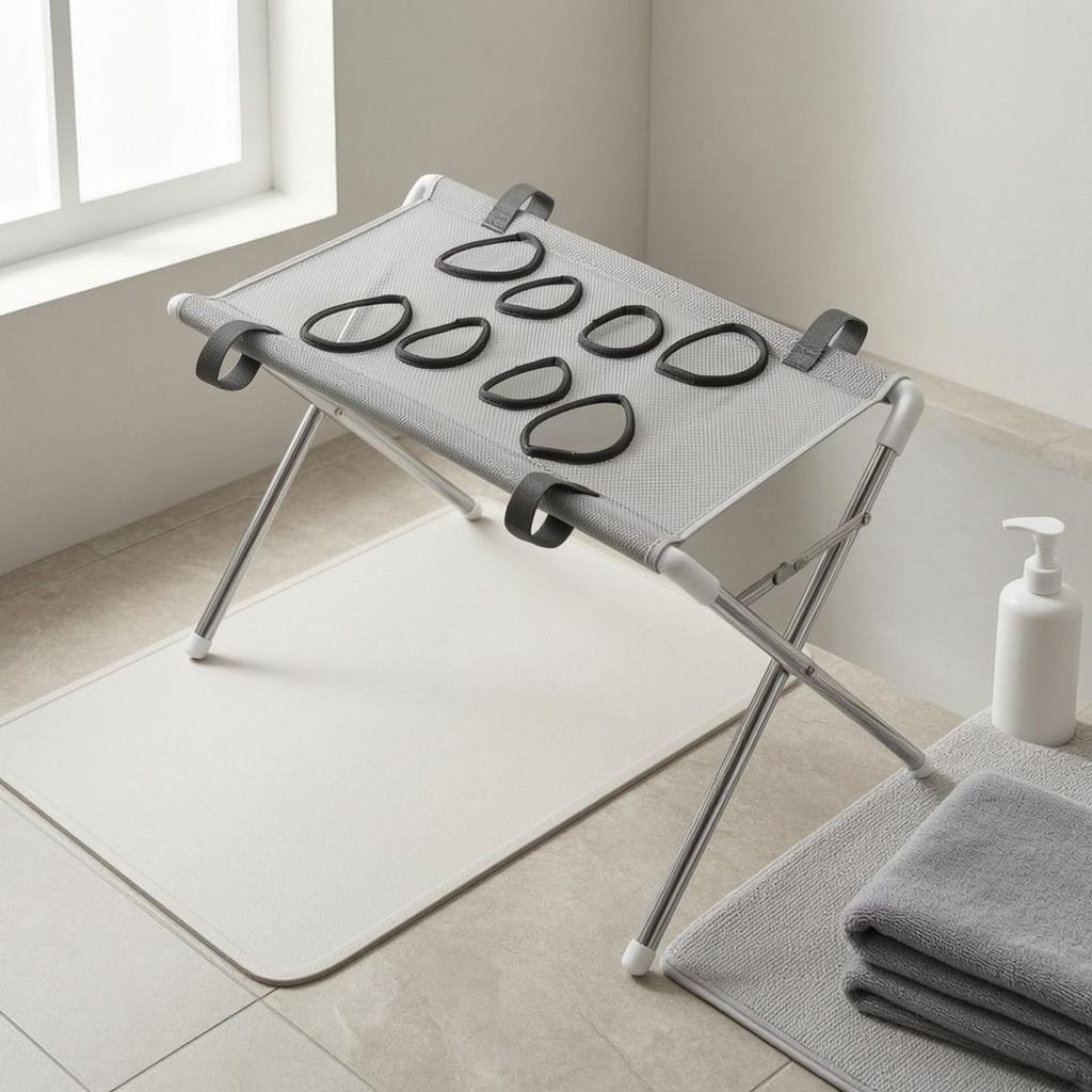 Bathing Restraint Stand Foldable Quick Draining Grooming Station for Pet Owners