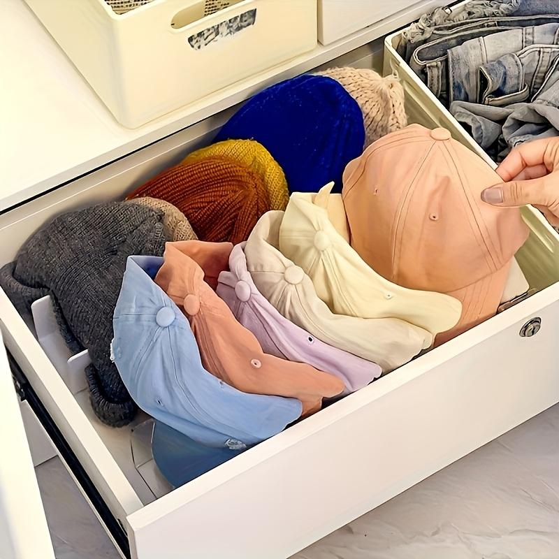 1pc Clear Acrylic Baseball Cap Storage Rack Home Desktop Organizer Heavy-Duty Hat Shelf Multi-Compartment Standalone Hat Display