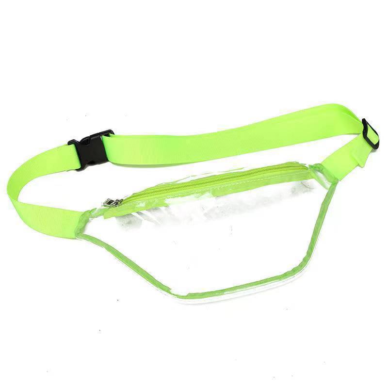 Clear PVC Waist Bag - Unisex Travel, Makeup, Sports & Mountaineering Accessory