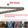 35 Roller Drive Chain 80-160 Links For 43cc 49cc Mini PIT Bike Pocket Bike Go Kart 4-Wheel Mud Bike Accessories