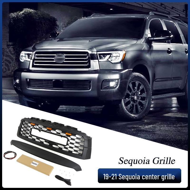 Compatible Grille Modification Accessories for 2019-2021 Toyota Sequoia Front Bumper