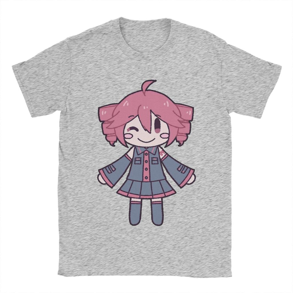 Novelty Kasane Teto Vocaloid Tshirts Unisex Round Neck Short Sleeve Tops  Cotton Summer Clothing