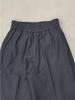 Versatile Grey Wool Blend Wide-Leg Pants with Elastic Waist