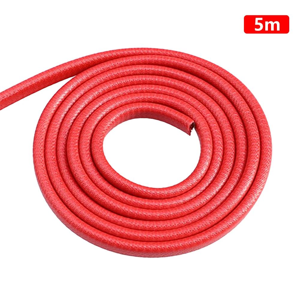 2/5M Car Door Anti Collision Strip with Steel Disc Bumper Trim Edge Scratch Protector Strip Sealing Guard Styling Car Decor