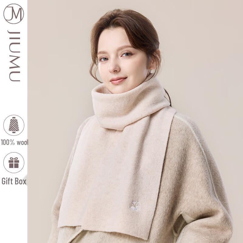 JIUMU Women s Pure Wool Scarf