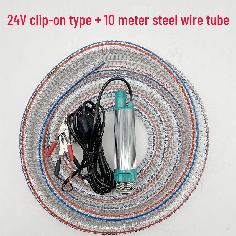 Mini Bomba de Agua Sumergible Autocebante para el Hogar y Cortador para Taladro