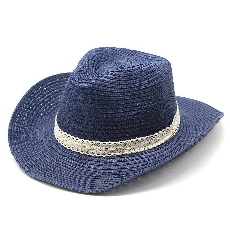 Ethnic Style Jazz Hat Summer Men And Women Boutique Straw Hat Sunshade Casual Beach Hat Retro Top Hat