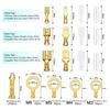 315pcs Male Female Wire Box Insulated Cable Connector 2.8/6.3mm Electrical Crimp Terminals Termin Spade Connectors Assorted Kit
