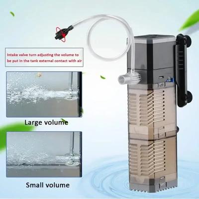 Aquarium-Zubehörfilter mit quadratischem Ausguss, ultraleise, hängende Tauchluftpumpe, Drei-in-Eins-Tankfilter, Wasserpumpe 220 V