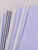 Blue, White, Gray Striped Cotton Fabric for Summer Shirts and Work Dresses