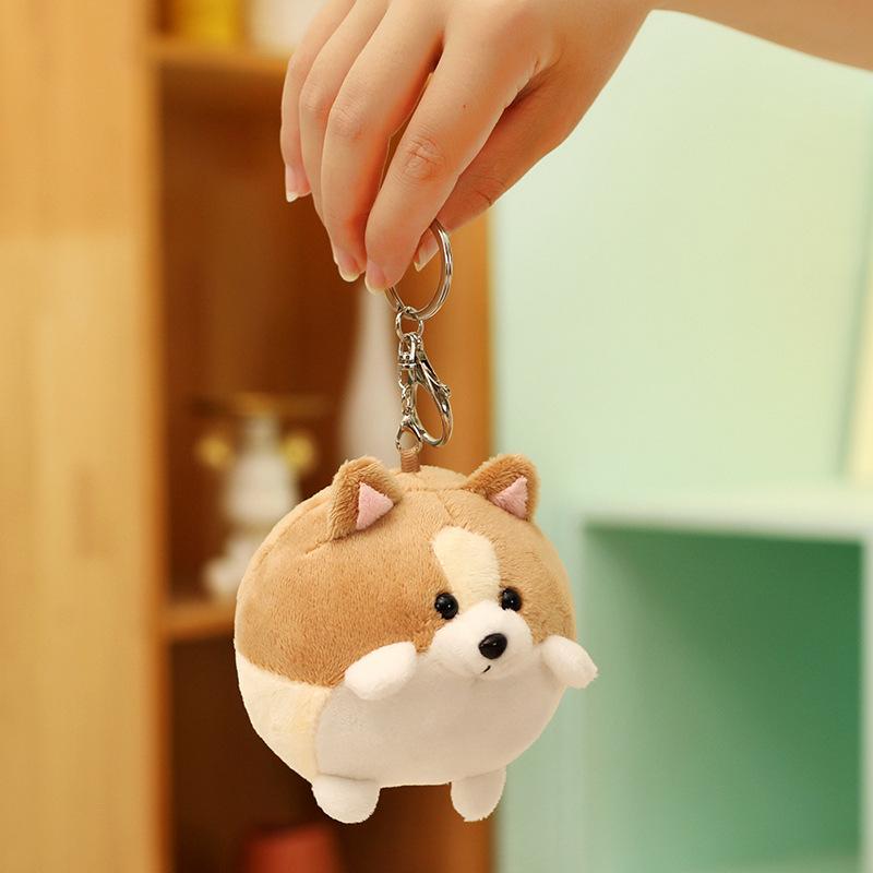 

Cute cute puppy dog Shiba Inu small pendant plush toy corgi doll girl bag keychain rag doll 10cm（0.05kg）