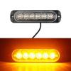 DC 12V 18W Yellow 6LED Car Truck  for Urgent Always Bright Light Lamp