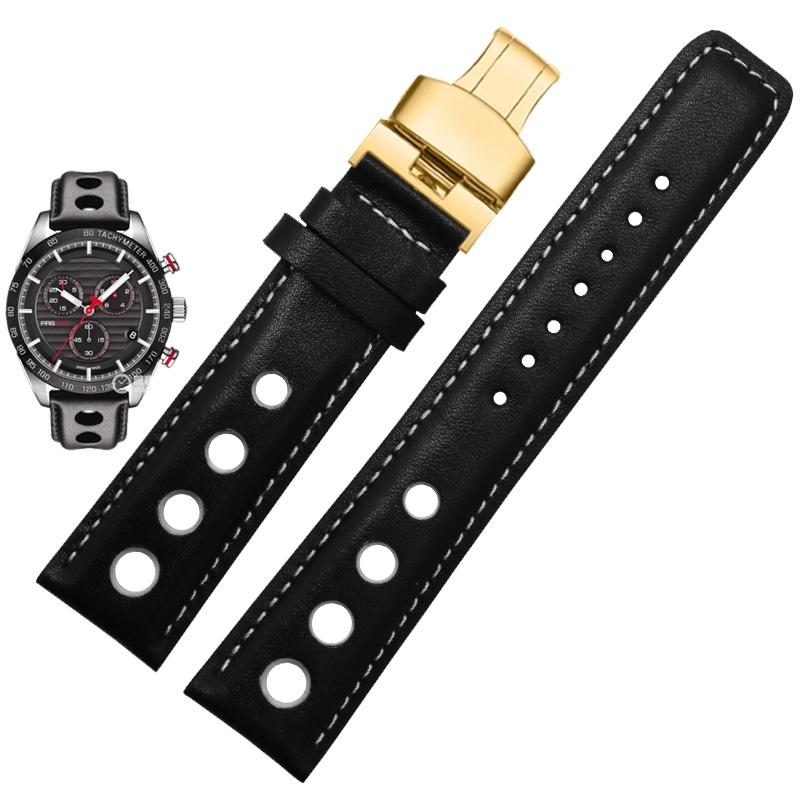 Echtes Lederarmband für Tissot Sports Racing Serie PRS516 T91 1853 Oberleder Rindsleder Uhrenarmband 20mm für chopin watchband