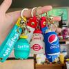 Portachiavi Personalizzato a Forma di Lattina di Cola & Sprite - Creativo Portachiavi a Forma di Borsa Bevanda Simulatione Regalo