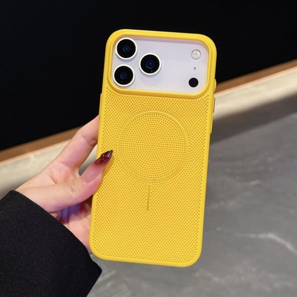 High End Cooling Heat Dissipation Magnetic Phone Case For IPhone 17 16 15 14 13 12 Pro Max Plus Breathable Shockproof Back Cover