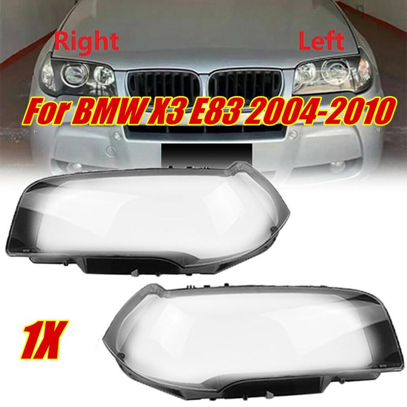 

Left Right Car Headlight Lens Cover For BMW X3 E83 2004-2010 Clear Headlamp Cover Transparent Lampshade Head Lamp Shell 1PCS Right