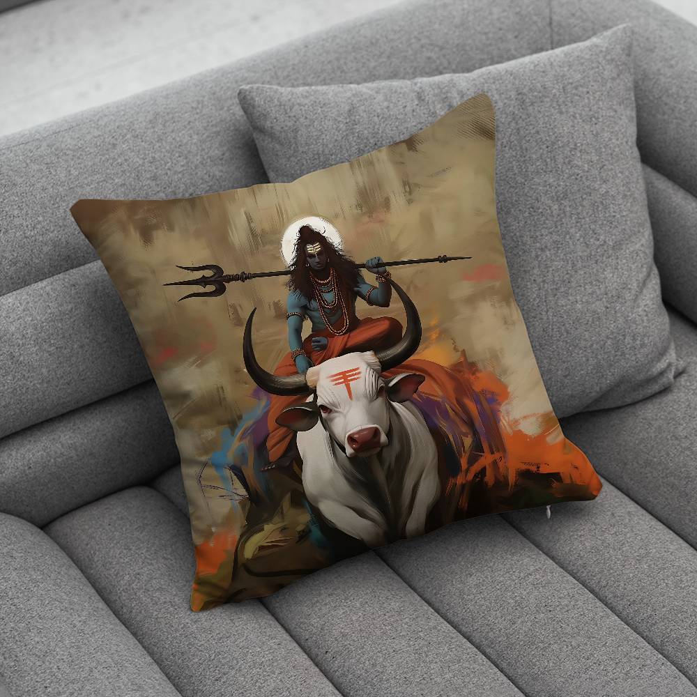 India Art Lord Shivasjpg Pillow Case Pillowcase Home Sofa Cushions Car Cushions Pillowcover Office Pillowshell Pillow
