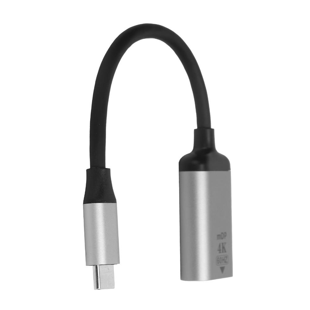 Plug and Play USB-C to Displayport Adapter 4K 60Hz USBC to Mini DP Adapter Computers