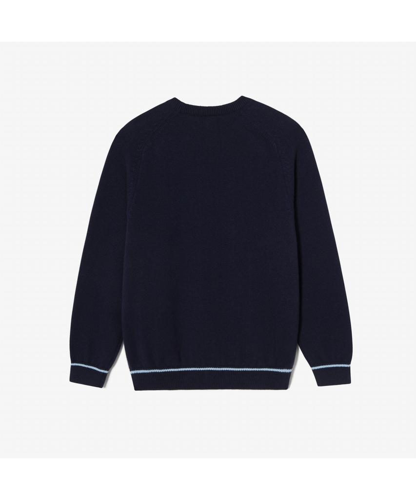 LACOSTE Men'S Cable Round Sweater Ah806E-54N Hde