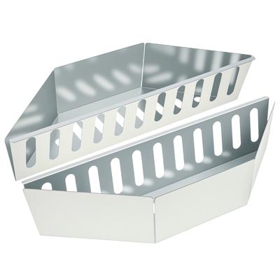 Stainless Steel 2pcs BBQ Grill Charcoal Basket Holders Corrosion Resistant High Heat Camping Kitchen