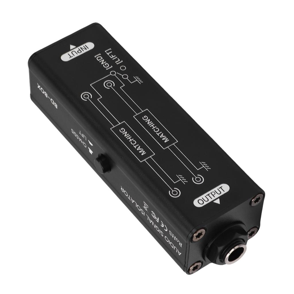 Portable 6.35MM Ground   Isolator Professional Hum   Sound Signal Isolator Noise Filter for Car Home Sound System