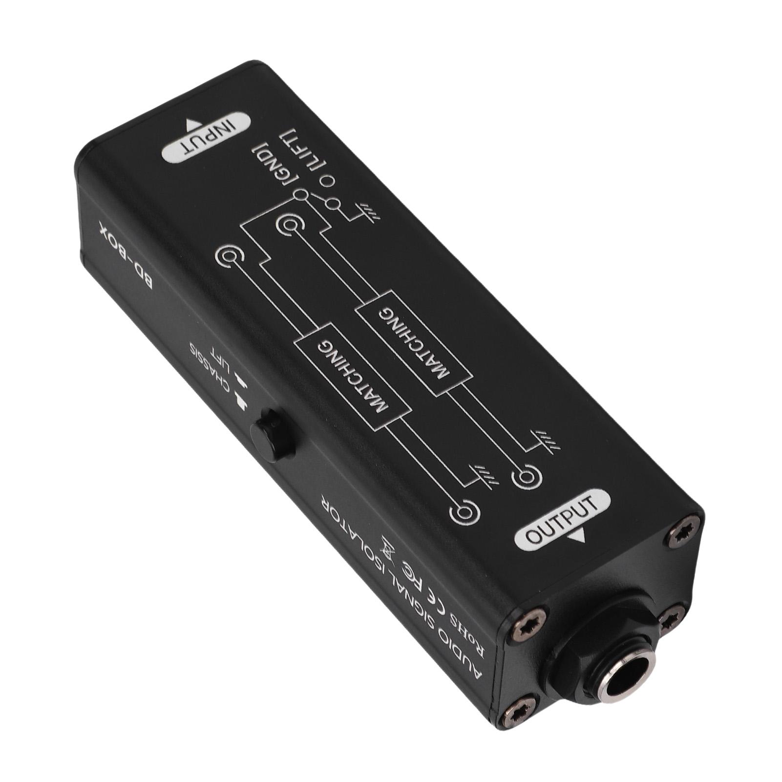 

Portable 6.35MM Ground Isolator Professional Hum Sound Signal Isolator Noise Filter for Car Home Sound System