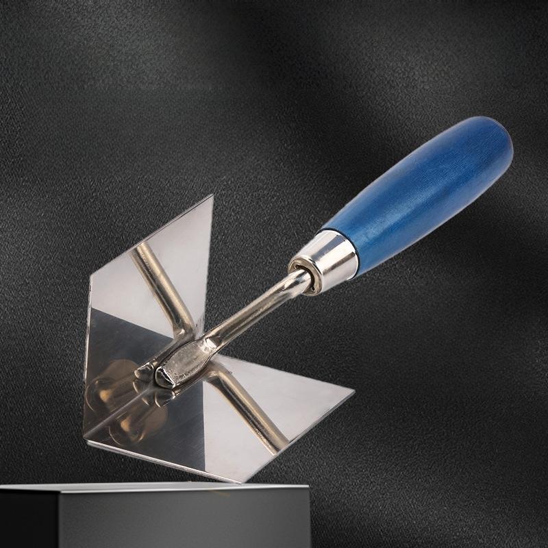 1Pcs 8X6Cm Outside / Inside Corner Knife Stainless Steel Corner Trowel For Drywall Gyprock Plasterboard Drywall Corner Tool