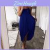 Elegante Zomer Maxi Jurk voor Vrouwen in Grote Maten met Mouwloos Hoge Taille Ontwerp
