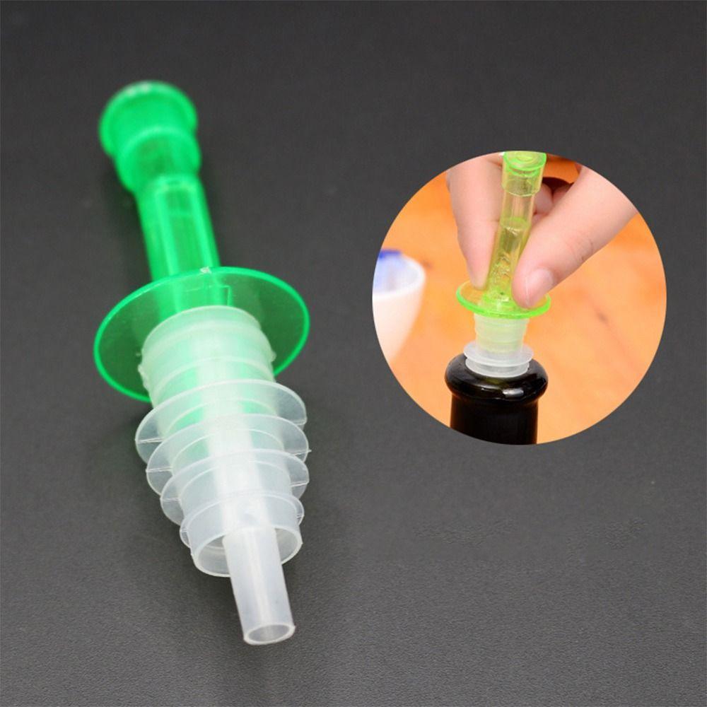 4Pcs Reusable Plastic Bottle Stopper Dustproof Leakproof Wine Mouth Multicolor Curved Spout Bottle Plug Kitchen Use