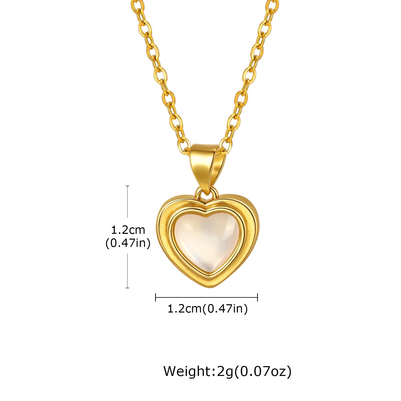 

Vnox Multiple Round Heart Square Water Drop Small Pendant Necklace For Women Metal 45/50/55cm Chain Fashion Jewelry 45cm