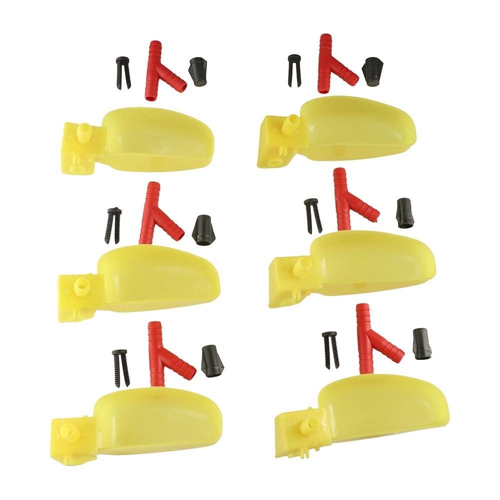 12Pcs Automatic Quail Drinking Bowl Suspension Plastic Bird Waterer Feeder Convenient Practical Drinking Cup Bowl Goose