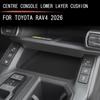 Center Console Storage Box Central Tray Pad Mat Organizer For TOYOTA RAV4 2026+ Stowing Tidying Car Interior Accessories Black