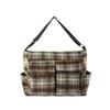 Women's Checkered Wool Shoulder Bag Colorful Large Capacity Casual Bag Fashion  Bags