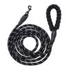 Dog Leash Reflective 9.84ft Nylon Rope Foam Padded Handle Pet Leash for Medium Large Dogs Walking Training