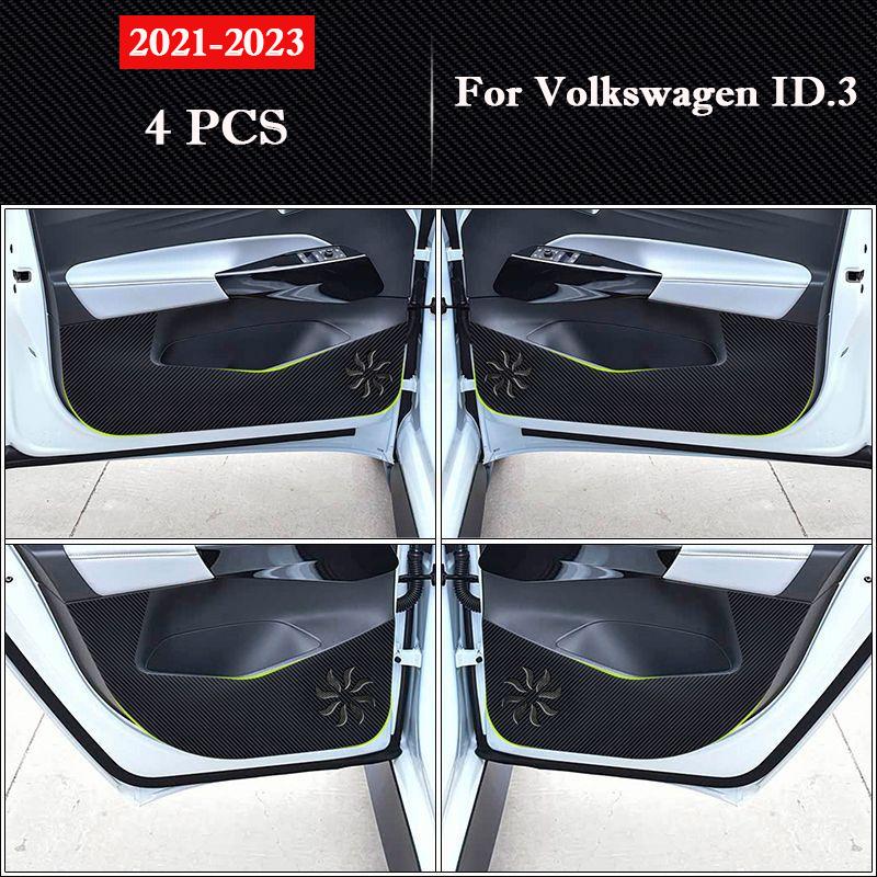 

Для Volkswagen VW ID.3 ID3 2026 - 2026 2026 Накладки на двери автомобиля от пинков Защитные наклейки на перчаточный ящик Покрытие от царапин Автоаксессуары