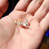 Retro 2025 Dunhuang Inspired Nine-Colored Deer Stud Earrings: Gold & Silver Two-Tone with S925 Silver Needle