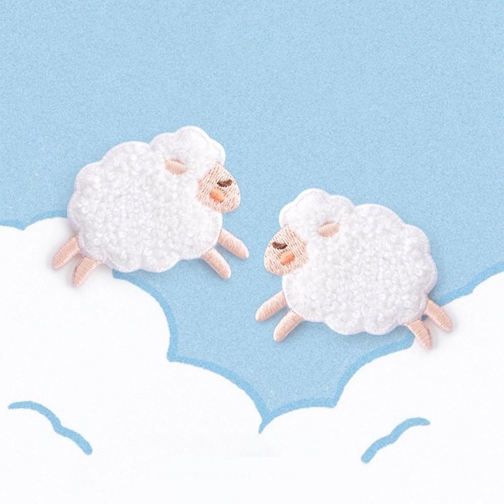 Plush Sheep Bear Sew On Scarf For Baby Stickers On Clothes Iron On Patches Badges Applique