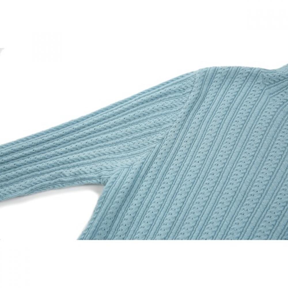 FURINA Cash Touch Cable PaTTern KniT T shirT