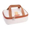 Bento Bag Grande Capacidade Alça Dupla Forro De Folha De Alumínio Estudante Isolado Saco De Armazenamento De Almoço Camping Supplies