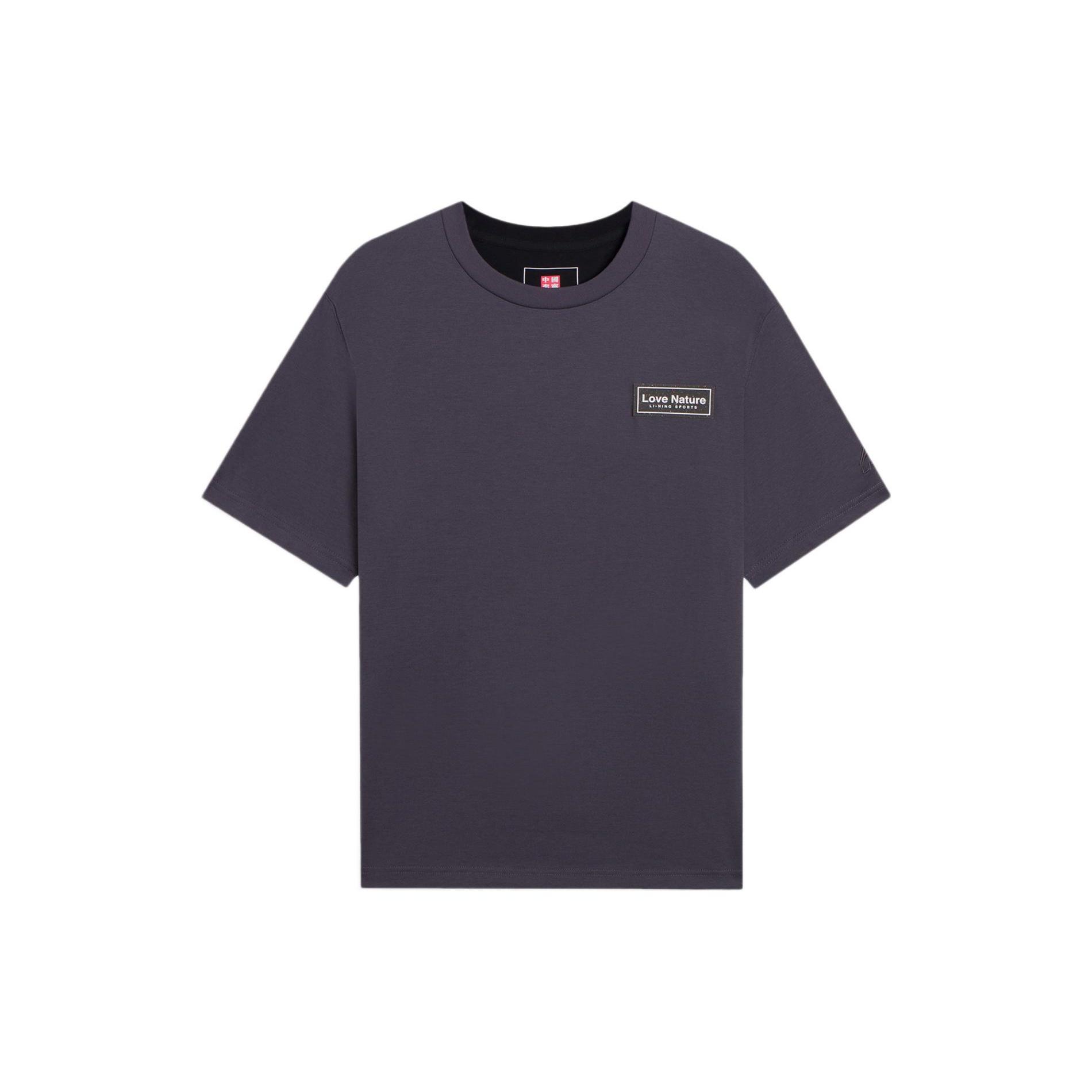 Li-Ning Love Nature Graphic T-shirt  Grey Black  Men s AHSS117-2 M