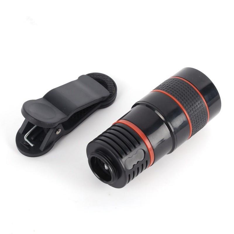 Universal 12x HD Telephoto Lens for Mobile Phones - External Camera Lens with 12X Zoom