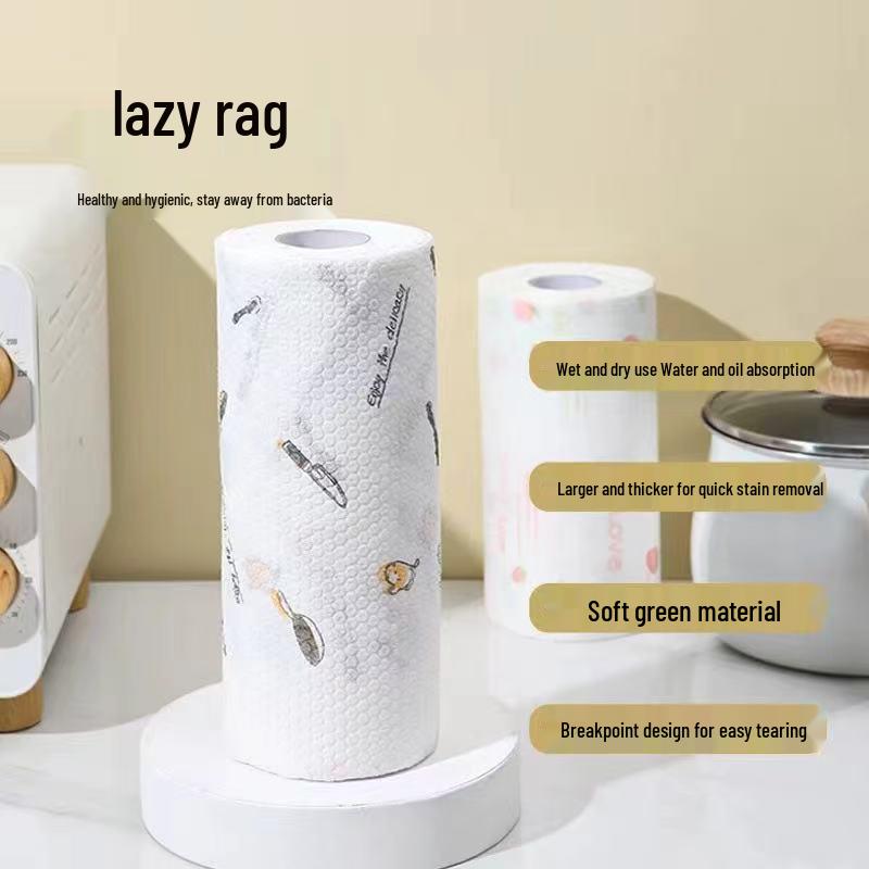 Doppelseitiges saugfähiges Küchentuch: Wasser- und Ölbeständiges Einweg-Papierhandtuch