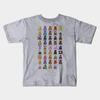 Boys Girls Soft Cotton Graphic Tees World Of Fnaf 8Bit Pixel Art T-shirt Breathable Daily School Wear Kids T-Shirts