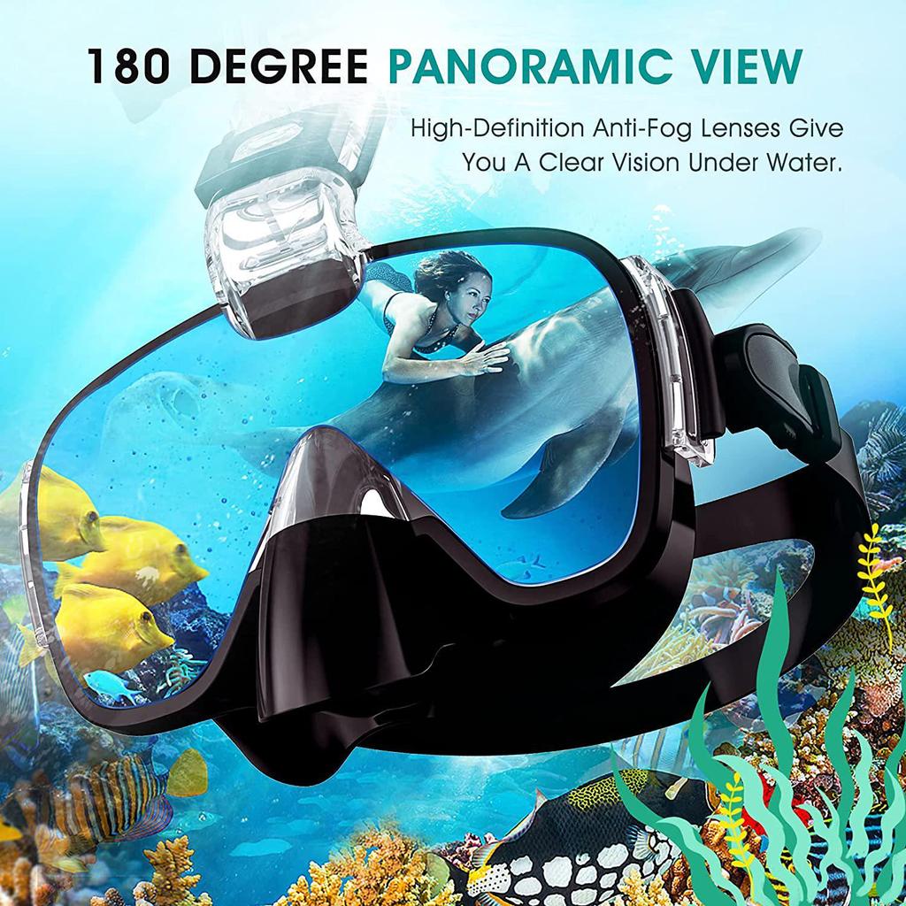 180° Anti-Fog Leak-Proof Snorkeling Mask for Adults & Kids