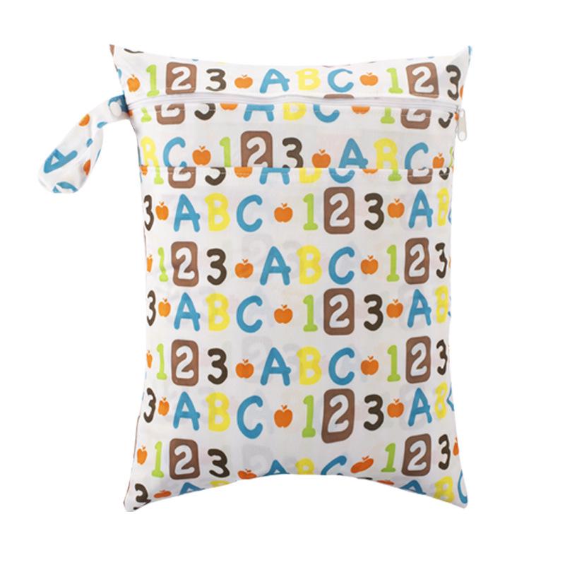 Washable Wet/Dry Separation Diaper Bag for Baby Clothes & Underwear