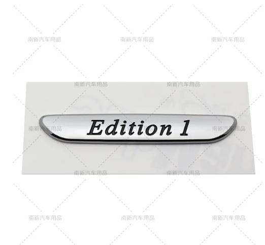 1X EDITION 1 Night Edition C300 C200L GLA CLA Chrome Silver Black Badge Car Styling Logo Stickers Emblem for Mercedes Benz AMG