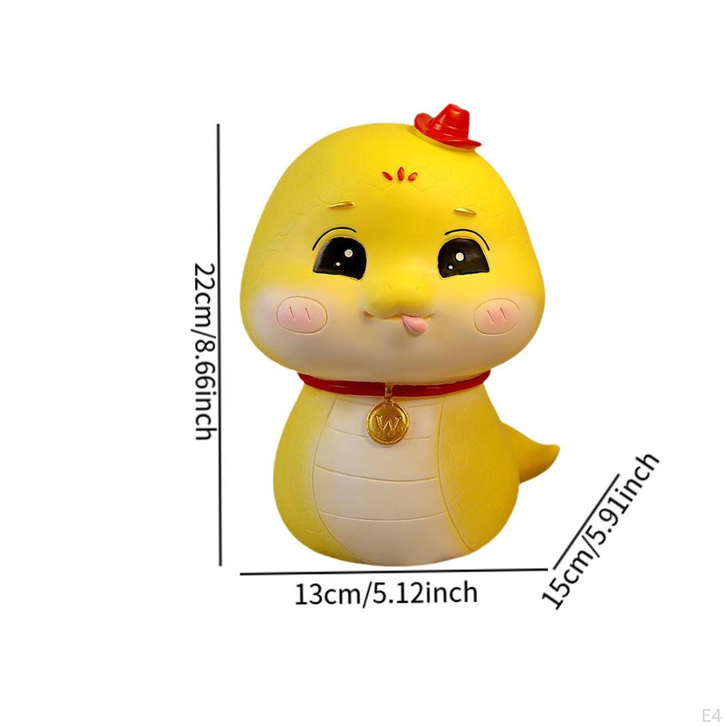 Snake Bank, Animal Figure for Desk Decor, Savings Container Adult Gifts
