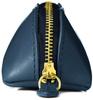 Tochigi Leather Pencil Large Korean Made in Genuine Made in Navy_1 Case, Slim, Capacity, Style, Cute, Stylish, Japan, Leather, Triangular, Men's,