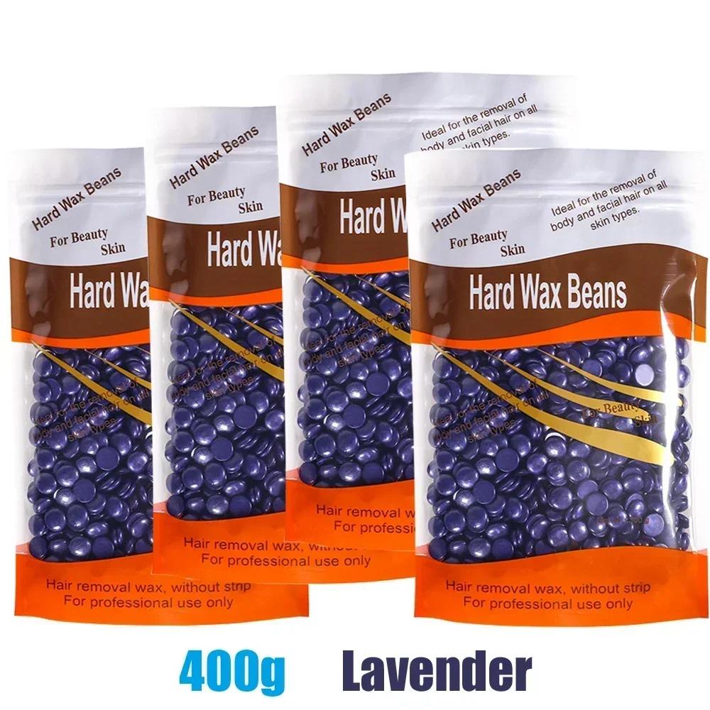 400/300/200g Waxing Wax Beans for Hair Removal Full Body Hot Film Hard Depilatory Wax Beads for Wax Heater Machine